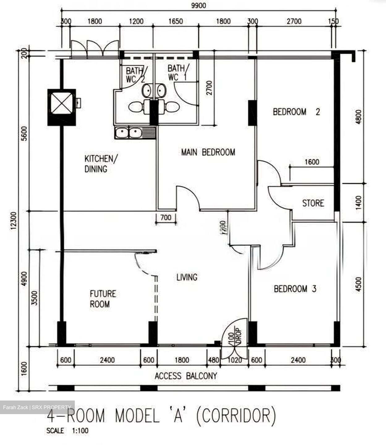 Blk 711 Jurong West Street 71 (Jurong West), HDB 4 Rooms #612684971